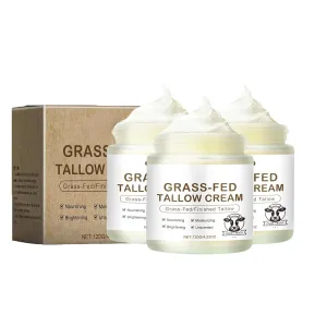Whipped Beef Tallow For Face,Organic Beef Tallow For Skin,Deeply Moisturizing for Face & Body,Enhances Natural Radiance,Natural Skin Care for Soft, Supple Skin (3PCS)
