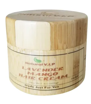 Whipped Lavender Raw Mango Hair Butter Cream Moisturizer for Hair Growth