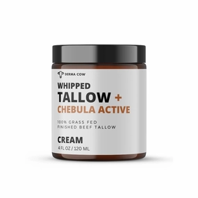 Whipped Tallow Cream   Chebula Active, 100% Grass Fed Beef Tallow Cream for Face   Body, Moisturizer Skin Care, All Natural Lotion for Sensitive skin - 4 oz