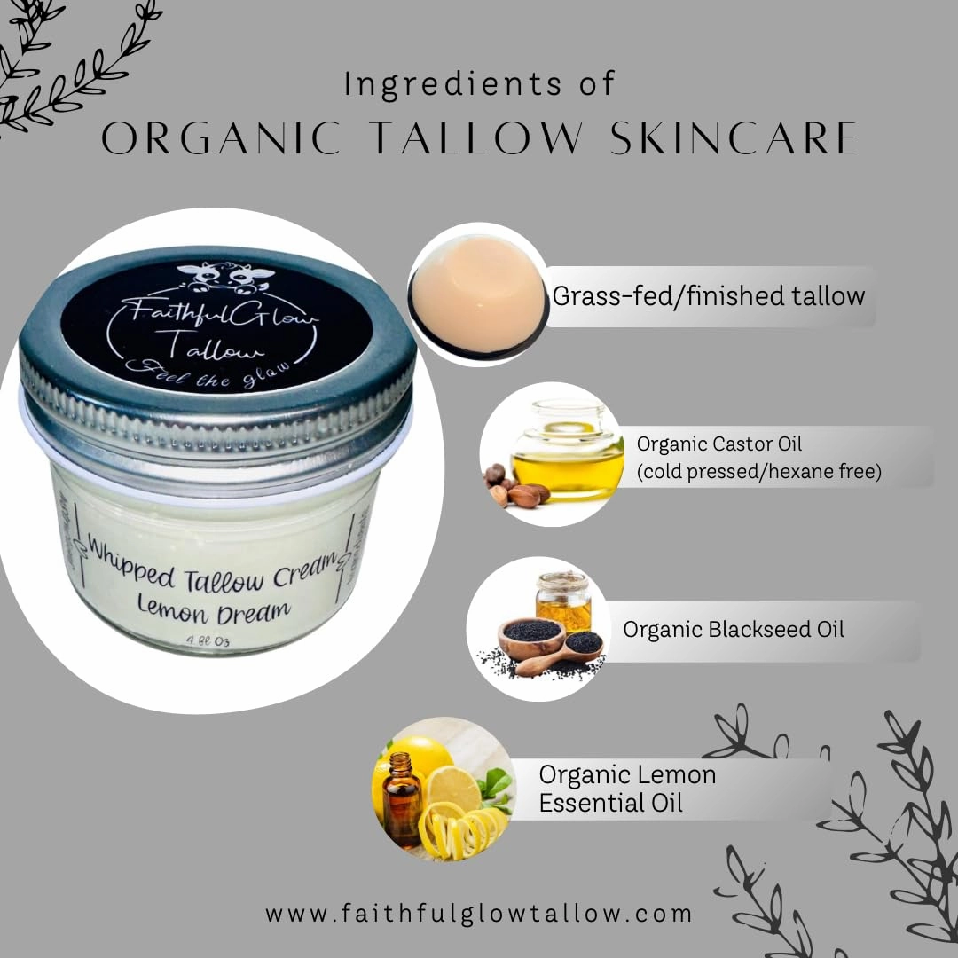 Whipped Tallow Cream (Lemon Dream 4.0 fl oz.)