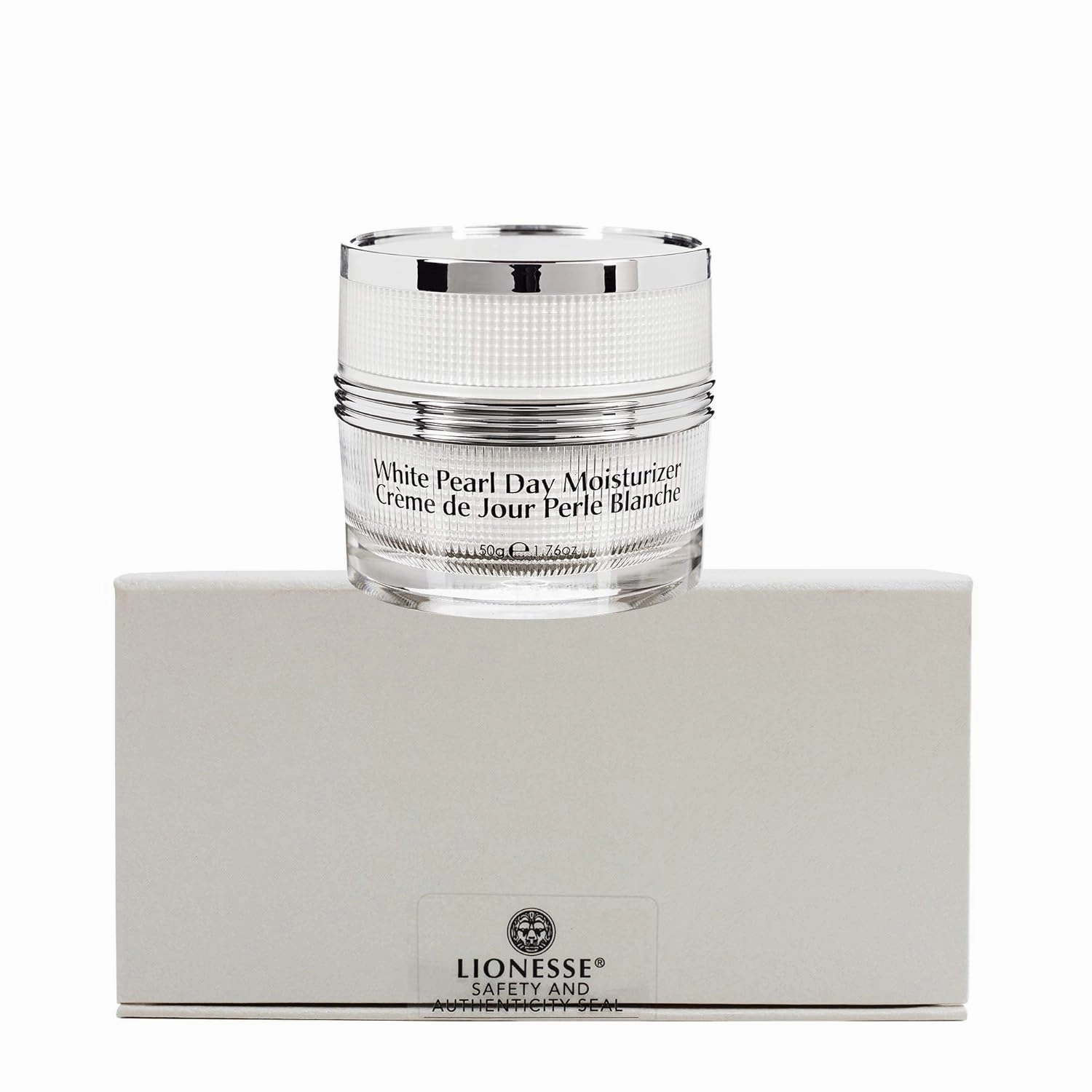 White Pearl Day Moisturizer - Contains Pearl Powder and Sunflower Seed Oil - Day Cream to Smooth Skin - 2.12 Oz.