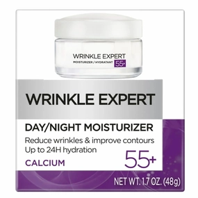 Wrinkle Expert 55  Anti-Aging Face Moisturizer with Calcium, Non-Greasy, Suitable for Sensitive Skin 1.7 fl. oz