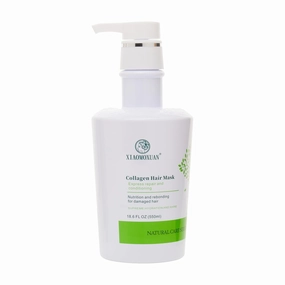 Xiaomoxuan Organic Plant-Based Collagen Hair Mask with Tea Tree Oil for Dry Damaged, Frizzy Hair - Split End Repair Treatment, Hydrating & Strengthening