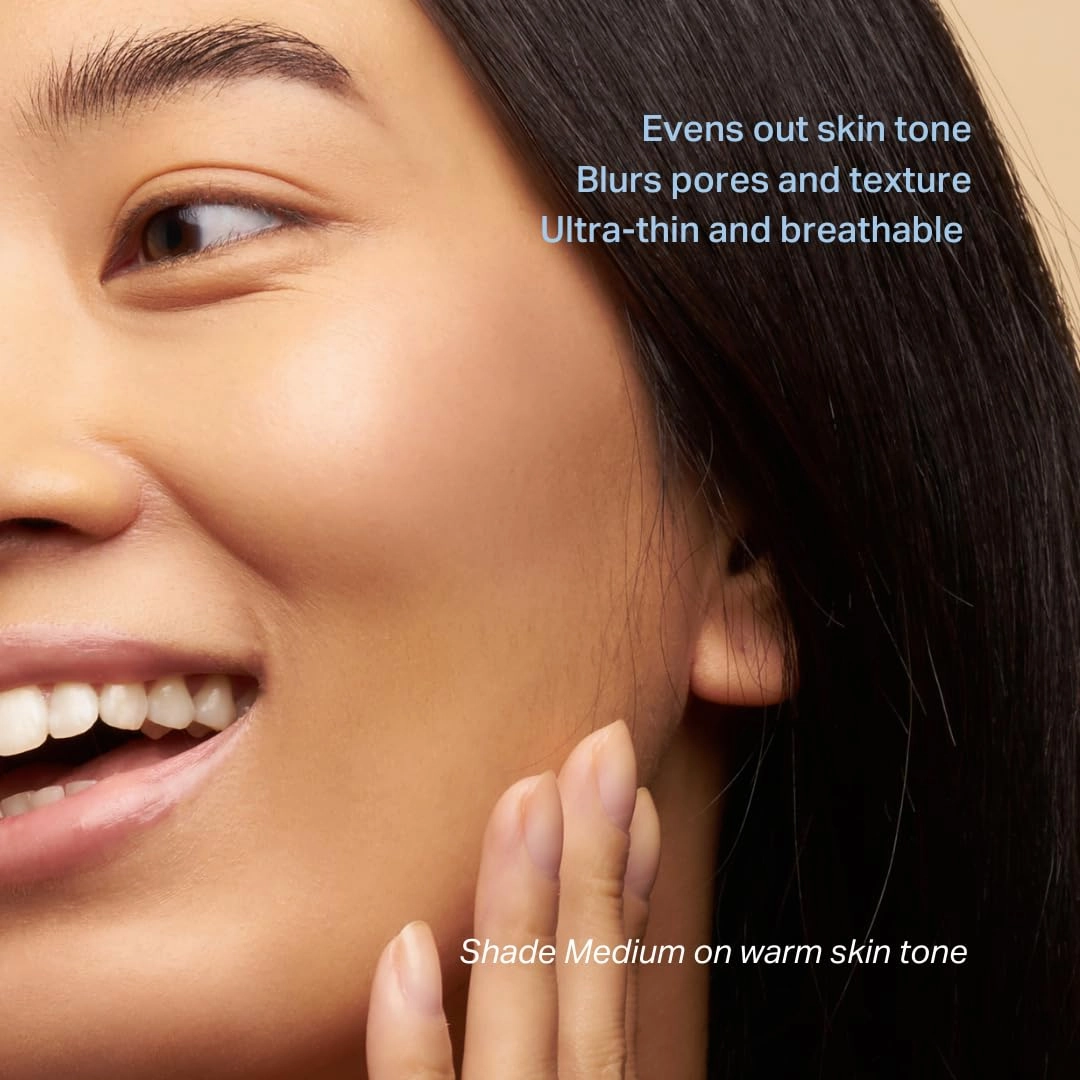 Y’OUR Tinted Moisturizer: Hydrating & Anti-Aging Tinted SPF 30 Makeup; Fragrance-Free, Oil-Free for Dry, Oily & Combination Skin. Made in USA. 1.35 fl. oz (Medium)