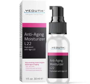 YEOUTH Anti Aging Face Moisturizer for Women & Men with Jojoba & Shea Butter, Hydrating Facial Cream Promoting Firmer Look & Smoothing The Skin 1oz