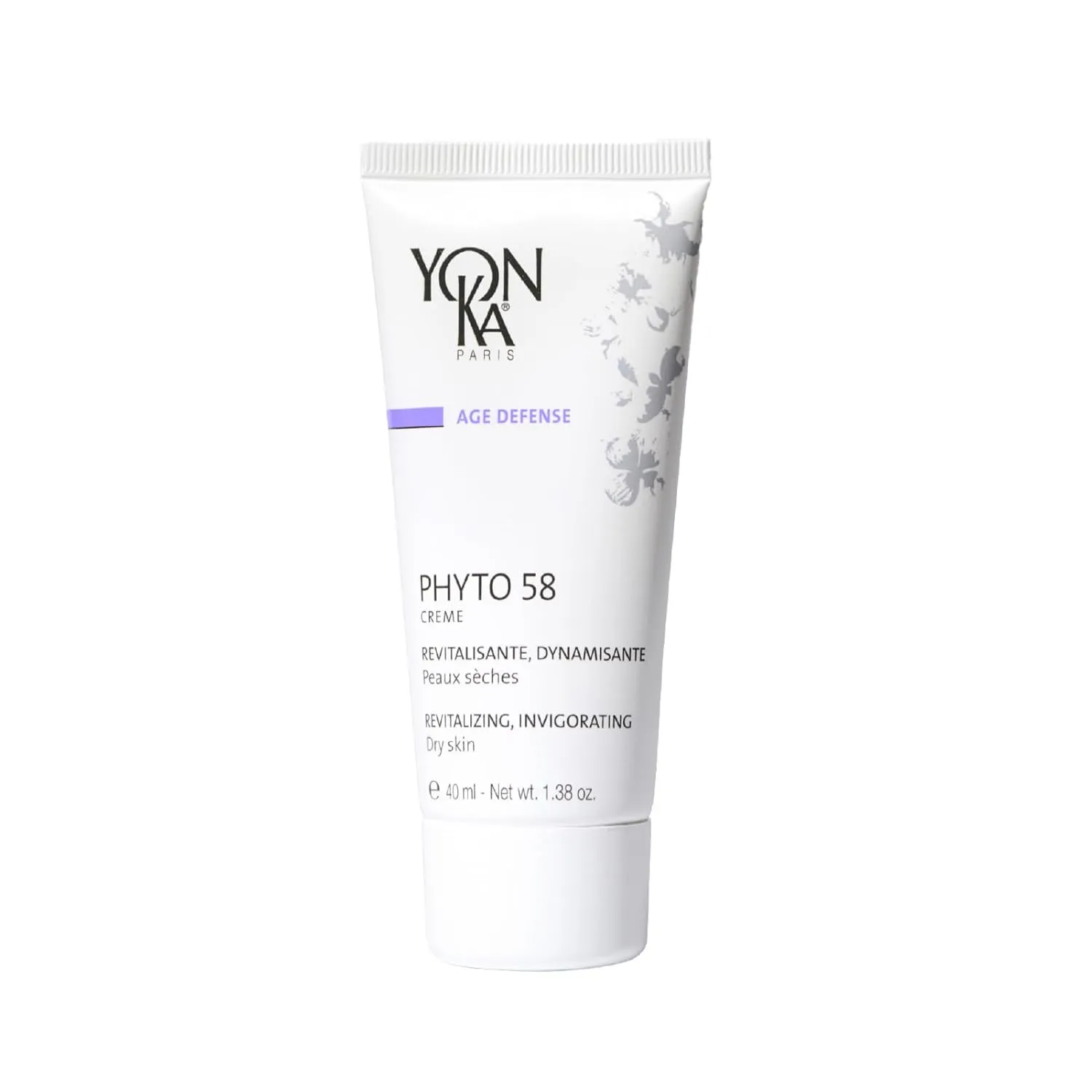 Yon-Ka Phyto 58 PS Night Cream (50ml) Anti-Aging Vitamin E Face Moisturizer for Dry Skin, Anti-Wrinkle Night Treatment to Reduce Pores and Revitalize Skin