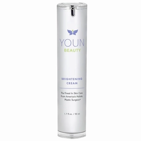 YOUN Beauty Brightening Cream with Kojic Acid, Glycolic Acid & Licorice Extract, 50ml – Hydroquinone-Free Cream for Face, Neck & Décolleté