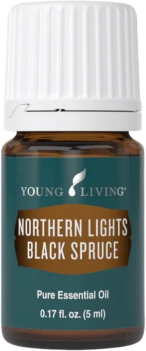 Young Living Northern Black Spruce Essential Oil 5ml - Grounding Aroma, Muscle Soothing, Skin & Hair Support, Lotion & Moisturizer Additive for Relaxation & Wellness