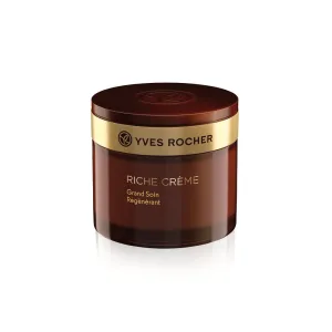 Yves Rocher Face Moisturizer Riche Crème Aging and Mature Skin, Day & Night Cream with precious oils, for Mature Skin   Dry skin, for smooth and healthy skin75 ml jar