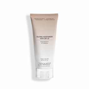 ZENMED Oil-Free Moisturizer with SPF 30-2.5 oz. 100% PABA-Free Light & Sheer Formula Helps Protect Sensitive & Troubled Skin Types For Oily & Acne Skin
