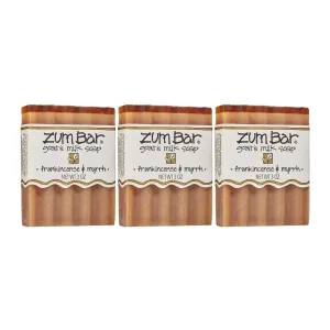 Zum Bar Goat's Milk Soap - Frankincense and Myrrh - 3 oz (3 Pack)