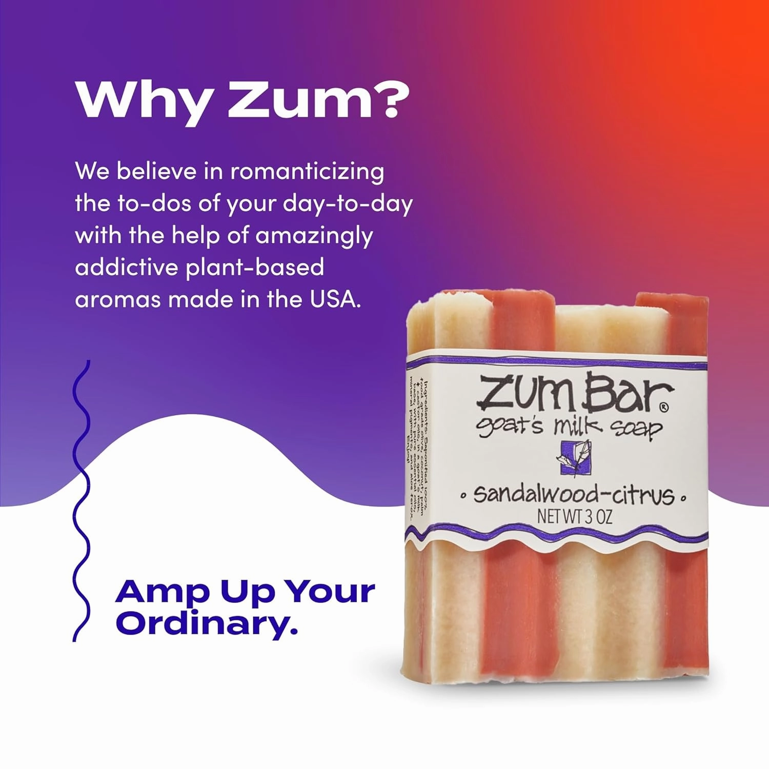 Zum Bar Goat's Milk Soap - Sandalwood-Citrus - 3 oz (3 Pack)