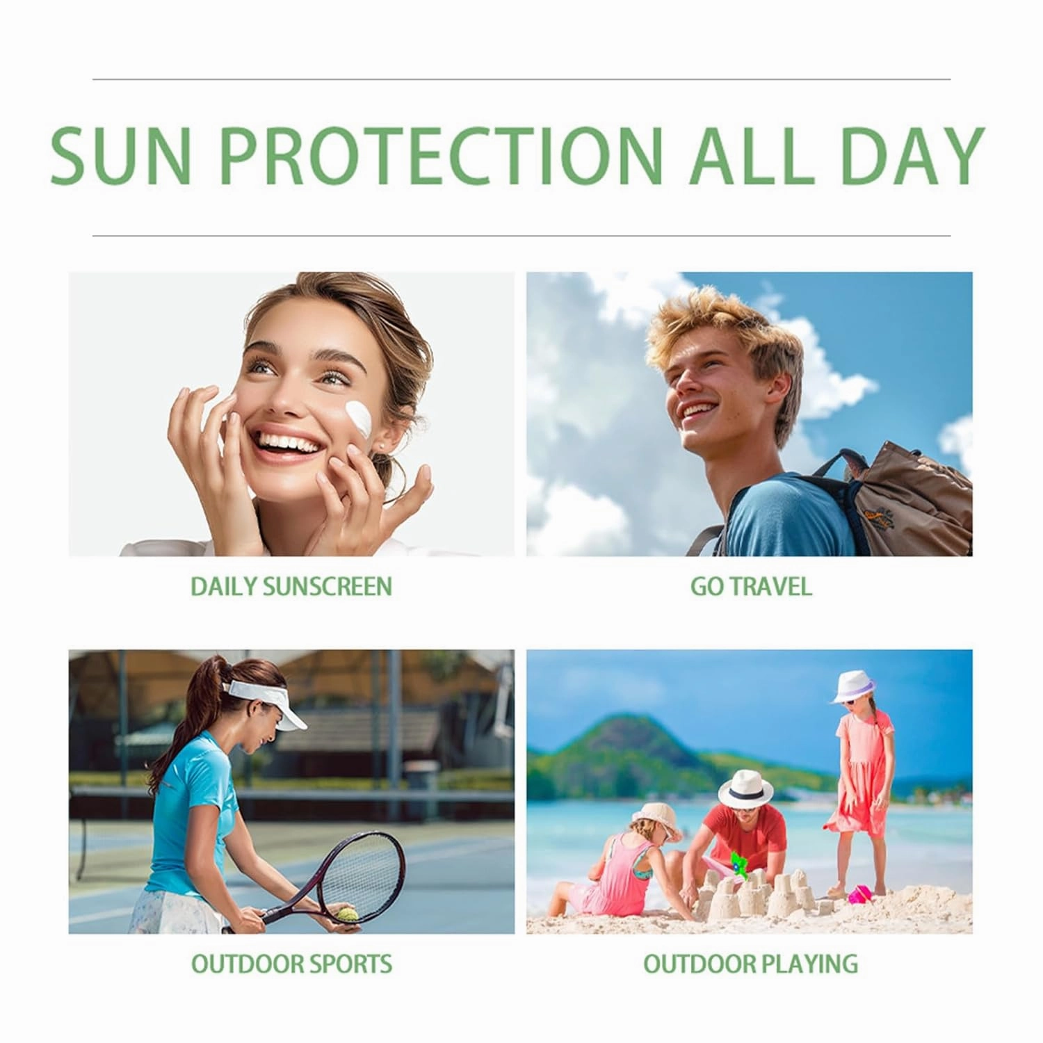 𝐶𝑒𝑛𝑡𝑒𝑙𝑙á Sunscreen SPF 50, Hyalu Cica Water-Fit Sun Serum, Face Sun Screen Long-Lasting Protection, Cen-tella Madagascar Sunscreen, NO White Cast - Dry Oily Korean Skincare (Green 2)